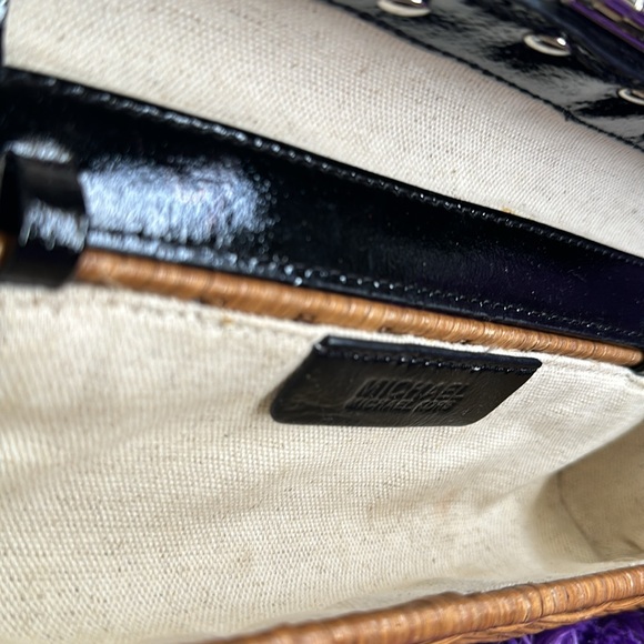 Michael Kors Basket Weave Santorini Clutch - Picture 8 of 10